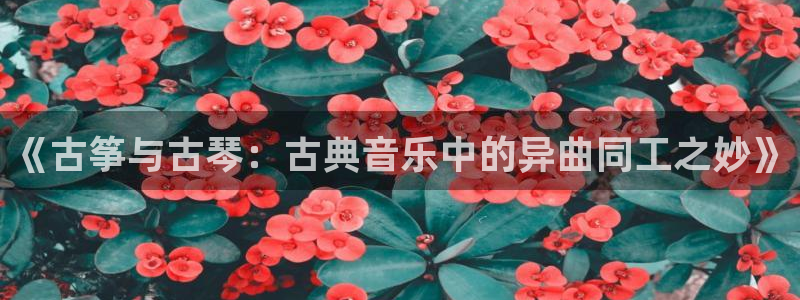 凯发网站是多少：《古筝与古琴：古典音乐中的异曲同工之妙》